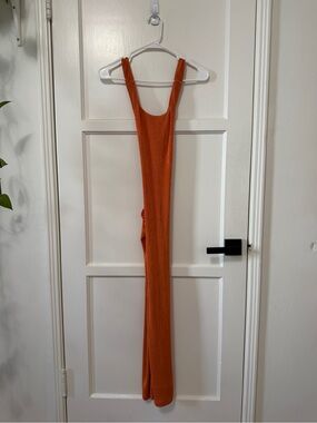 Backless Maxi Dress in Burnt Orange